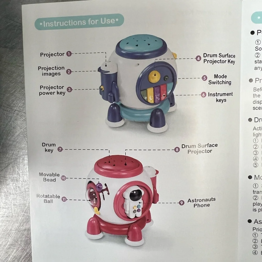 Space Capsule Activity Cube - Blue Musical Toy - Picture 8 of 9